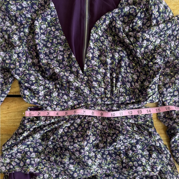 Astr Purple Floral Maxi Dress M - Picture 11 of 13